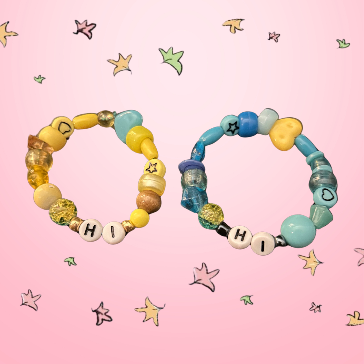 Hi and Hi Bracelet Set